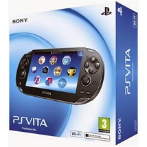 Playstation Vita konzol fekete WI-FI (használt, dobozzal)