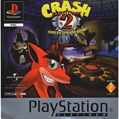 Crash Bandicoot 2: Cortex Strikes Back, Platinum Ed., Boxed PlayStation 1 (használt)