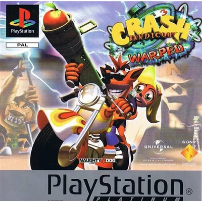 Crash Bandicoot 3: Warped, Platinum Ed., Mint PlayStation 1 (használt)