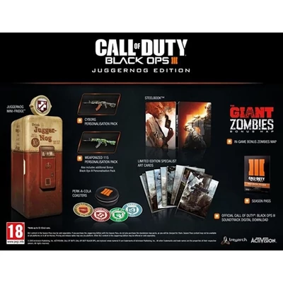 Call of Duty: Black Ops III Juggernog Ed. w/Fridge, Coasters & Art Cards PlayStation 4 (használt)