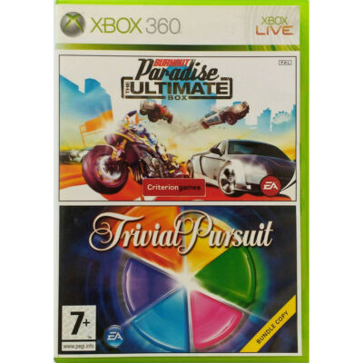 Burnout Paradise (The Ultimate Box) + Trivial Pursuit Xbox 360 (használt)
