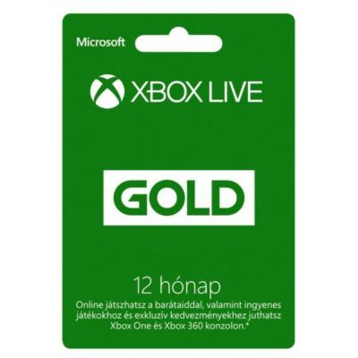 Xbox Live Gold előfizetés (12 hónap)