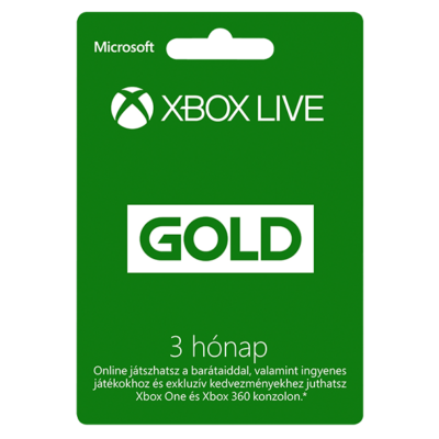 Xbox Live Gold előfizetés (3 hónap)