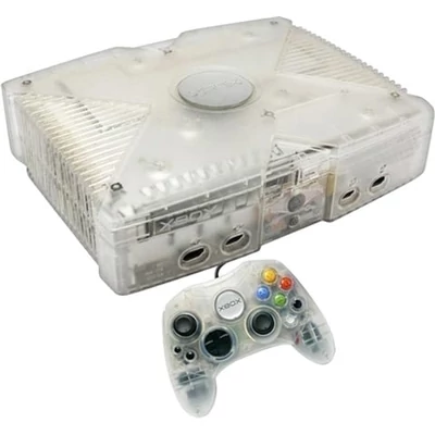 Xbox konzol Crystal Limited Edition (használt, dobozzal)