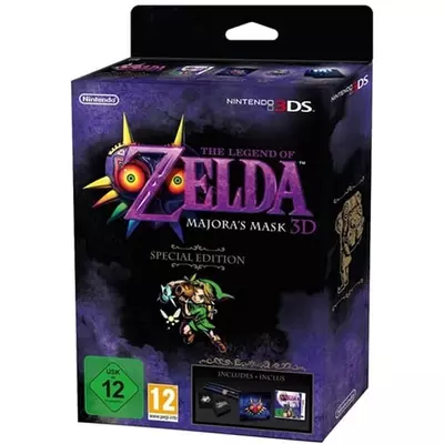 Legend Of Zelda Majora's Mask 3D Special Edition w/ Badge & Poster Nintendo 3DS (használt)