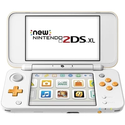 Nintendo 2DS XL konzol fehér & narancssárga, (használt, leértékelt)