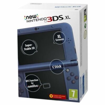 Nintendo 3DS XL konzol metálkék (használt, dobozzal)