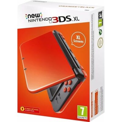 Nintendo 3DS XL konzol narancssárga & fekete (használt, dobozzal)