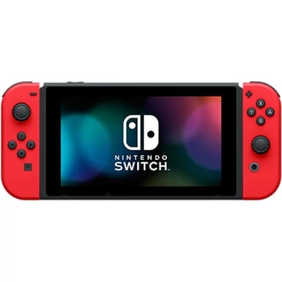 Nintendo Switch konzol 32GB + Solid piros Joy-Con (játék nélkül), (használt, dobozzal)