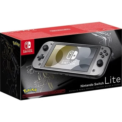 Nintendo Switch Lite konzol 32GB Dialga & Palkia fekete (használt, dobozzal)