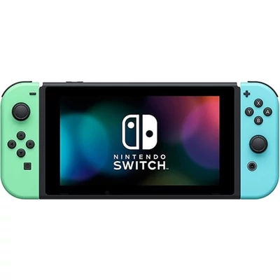 Switch konzol 32GB Animal Crossing Pastel/fehér Joy-Con (játék nélkül) Disco (használt)