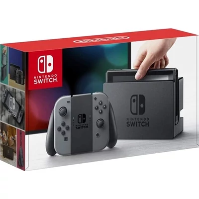 Switch konzol 32GB HAC-001-01 + szürke Joy-Con (használt, dobozzal)