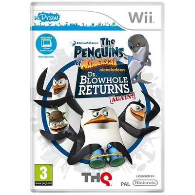 Penguins Of Madagascar - Dr. Blowhole Returns Again - uDraw Wii (használt) 
