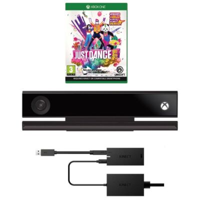 Xbox One Kinect + Adapter Szett (újszerű, 6 hónap garancia) + Just Dance 2019