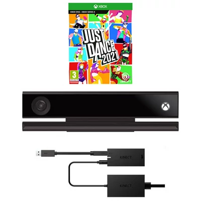 Xbox One Kinect + Adapter Szett (újszerű, 12 hónap garancia) + Just Dance 2021