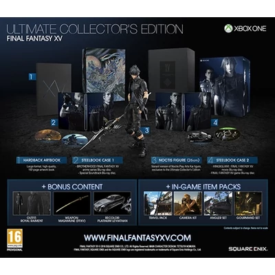 Final Fantasy XV - Ultimate Ed W/Noctis Figure, Book & Steelbooks (4 Disc) Xbox One (használt)