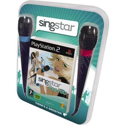 Singstar Pop Hits + 2 Microphones PlayStation 2 (használt)