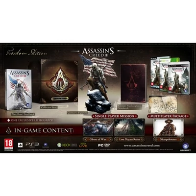 Assassin's Creed 3 Freedom Ed. - Figurine & Notebook PlayStation 3 (használt)