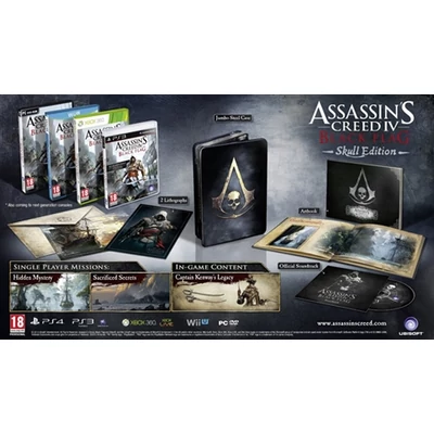 Assassin's Creed IV Black Flag Skull Ed. Lithographs+Soundtrack+Artbook PlayStation 3 (használt)